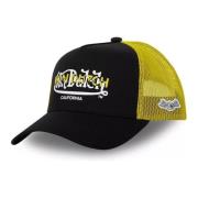 Zwart Geel Trucker Cap VON Dutch , Black , Heren