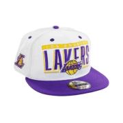 Witte Lakers Retro Title Pet New Era , White , Heren