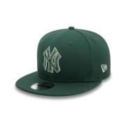 Groene Yankees Metallic Omlijnde Pet New Era , Green , Heren