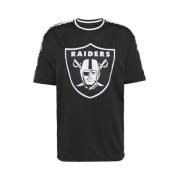 Zwarte Raiders NFL Taping Tee New Era , Black , Heren