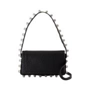 Zwarte Leren Schoudertas Alexander Wang , Black , Dames