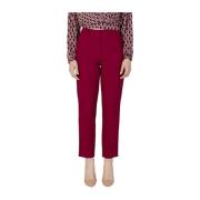 Stretch Sigarettenbroek Collectie Vila , Red , Dames