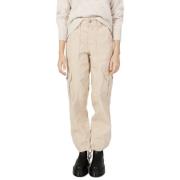 Beige Katoenen Jeans & Broek Only , Beige , Dames