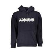 Blauwe Hoodie van Katoen voor Mannen Napapijri , Blue , Heren