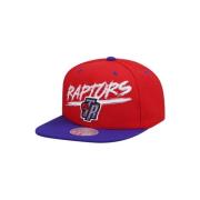 Rode Toronto Raptors Transcript Snapback Mitchell & Ness , Red , Heren