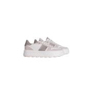 Witte en Grijze Sneaker met Hoge Rubberen Zool Kennel & Schmenger , Gr...