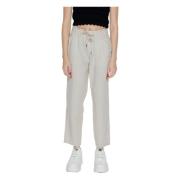 Reguliere Linnen Broek Lente/Zomer Collectie Street One , Beige , Dame...