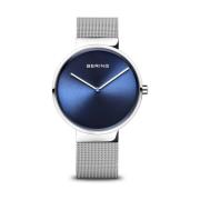 Unisex horloge zilver blauw 14539 007 Bering , Gray , Unisex