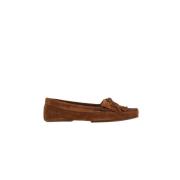 Bruine Suède Loafers met Franjes Paris Texas , Brown , Dames