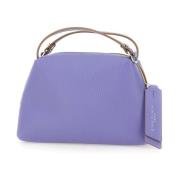 Lavendel Leren Handtas met Zilveren Hardware Gianni Chiarini , Purple ...