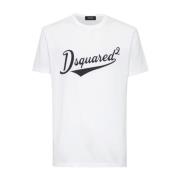 Casual T-shirt met stijl S74Gd1394-D20020 Dsquared2 , White , Heren