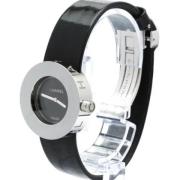 Pre-owned Leather watches Chanel Vintage , Black , Dames