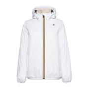 Witte Hoodie met Teddybeer K-Way , White , Dames