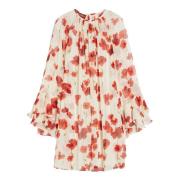 Bloemen Zijden Jurk Max Mara Studio , Red , Dames