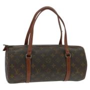 Pre-owned Canvas handbags Louis Vuitton Vintage , Brown , Dames