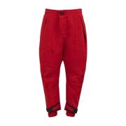 Cargo broek met reliëf logo Dolce & Gabbana , Red , Heren