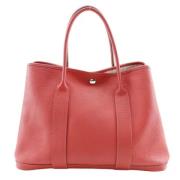 Pre-owned Leather handbags Hermès Vintage , Red , Dames