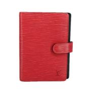 Pre-owned Leather home-office Louis Vuitton Vintage , Red , Dames