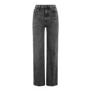 Ultra High Rise Flare Denim Jeans 7 For All Mankind , Blue , Dames