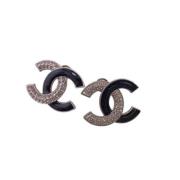 Pre-owned Silver chanel-jewelry Chanel Vintage , Black , Dames