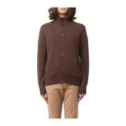 Effen Kleur Cardigan Sweater Sun68 , Brown , Heren