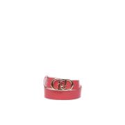 Ecoleather Riem met Metalen Gesp Liu Jo , Red , Dames