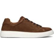 Bruin Leren Lage Sneakers Sl124H600 Stefano Lauran , Brown , Heren