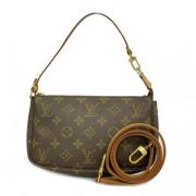 Pre-owned Fabric clutches Louis Vuitton Vintage , Brown , Dames