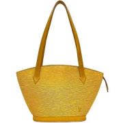 Pre-owned Leather shoulder-bags Louis Vuitton Vintage , Yellow , Dames