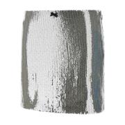 Zilveren Paillet Mini Rok Rotate Birger Christensen , Gray , Dames