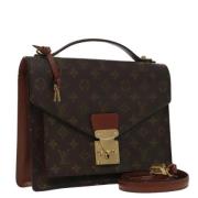 Pre-owned Canvas handbags Louis Vuitton Vintage , Brown , Dames