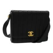 Pre-owned Leather chanel-bags Chanel Vintage , Black , Dames