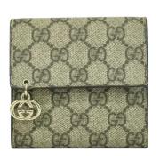 Pre-owned Canvas wallets Gucci Vintage , Beige , Dames