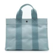 Pre-owned Cotton handbags Hermès Vintage , Blue , Dames