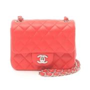 Pre-owned Fabric chanel-bags Chanel Vintage , Red , Dames