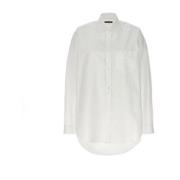 Oversize Poplin Shirt Vrouwen Italië Balenciaga , White , Dames