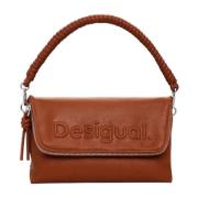 Lente/Zomer Dames Middelgrote Tas Desigual , Brown , Dames