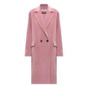 Roze Jas Dubbelknoops Lange Mouw Max Mara , Pink , Dames