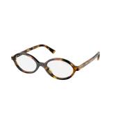 Blauw Lichtfilter Transparante Bril Miu Miu , Brown , Unisex