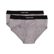 Melange Grijs/Zwart Brief Two-Set Tom Ford , Gray , Heren