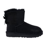 Zwarte Slip-On Enkellaarzen UGG , Black , Dames