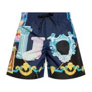 Zwemshorts met galerijprint Versace , Blue , Heren