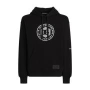 Casual Hoodie met Uniek Ontwerp Dolce & Gabbana , Black , Heren