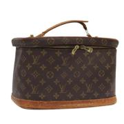 Pre-owned Canvas handbags Louis Vuitton Vintage , Brown , Dames