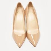 Pre-owned Fabric heels Christian Louboutin Pre-owned , Beige , Dames