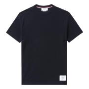 Navy Blauw 4-Bar T-shirt Thom Browne , Blue , Heren