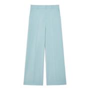 Wollen Palazzo Broek Lichtblauw Max Mara Weekend , Blue , Dames