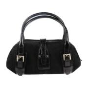 Pre-owned Leather handbags Loewe Pre-owned , Black , Dames