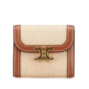 Pre-owned Canvas wallets Celine Vintage , Beige , Dames