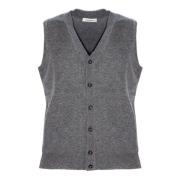 Grijze Wol Kasjmier Vest Kangra , Gray , Heren